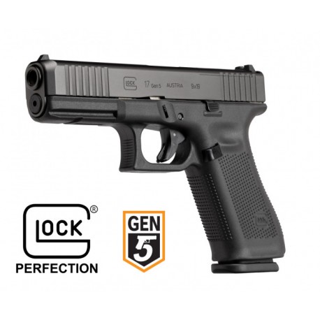 Glock 17 Gen5 FS 9x19mm Para - Black