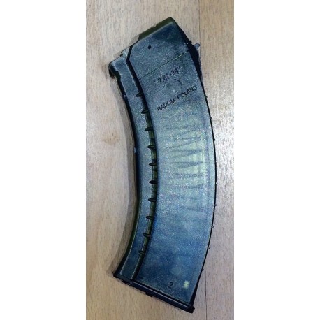 Polish Clear Polymer AK magazine 30 rounds Cal 7.62 X 39 New