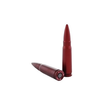 Snap caps / Douilles amortisseur / Aluminium , rouge, Cal. 7.62X39 , 2 pièces