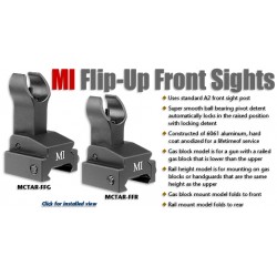 MI Low Profile Flip Front Sight, gas block mounted, locking