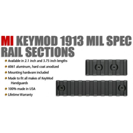 MI KeyMod Rail, 2.1 inch length