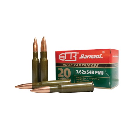 Barnaul 7.62 X 54R 174 gr FMJ, Steel case 20 cartouches