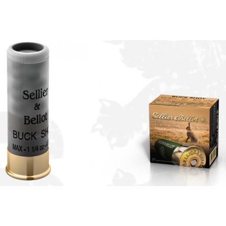 SB Buck Shot , 8.43mm , 12X70mm , 36 g , 12 pcs , 25 Cartridges