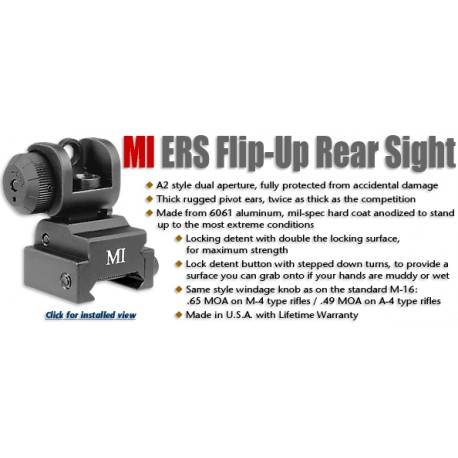 MI ERS Flip-up Rear Sight