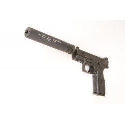 B&T Impuls-IIA™ silencieux pistolet, cal. 9 mm pour HS XDM9 cal. 9mm ½”-28 UNEF G91/228.