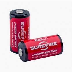 Batteries Surefire CR123A Iithium, emballage 2 pièces