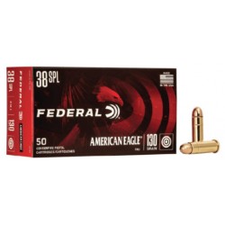American Eagle, 38 Special, FMJ, 130 grains, 50 cartridges