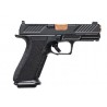 Shadow System XR920 9mm Blk Frame Combat Slide OR Blk Spiral Barrel Bronze Stainless Rod Green Tritium