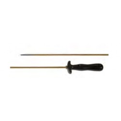 Erlat, Tringle de nettoyage d'une seule pièce avec écouvillon - cal. 5.6 - longueur sans manche 770 mm - M4 x 0.5