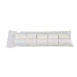 Erlat, Chiffons de nettoyage - 4 m x 4 cm - 10 pièces