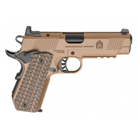 Springfield Armory 1911 TRP CC 4.5" W/Light Rail coyote AOS .45ACP