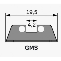 Glock, cran de mire 6.1 acier GMS GNS, visée tritium vert
