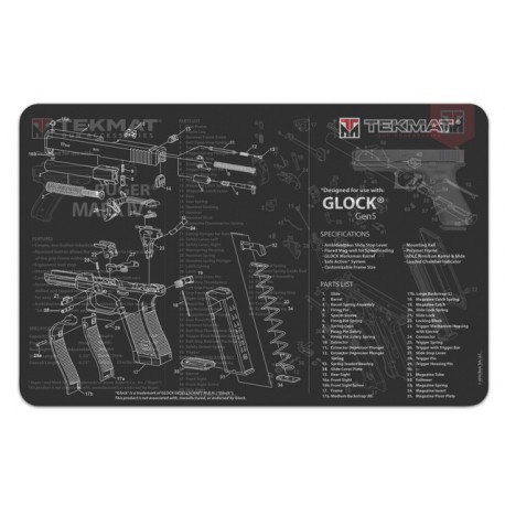 TekMat Glock Gen 5 Gun Cleaning Mat 17"x11"