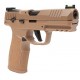 SIG SAUER P322, optic ready, SAO, optic fiber, cal. .22LR, coyote