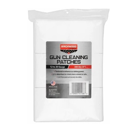 Gun Cleaning Patches - square cal. - 12GA-20GA - 300 pcs