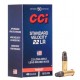 CCI .22 lr Standard Velocity 40 grs Target boite de 50 cartouches