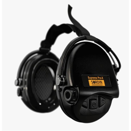 Casque Sordin SUPREME Pro-X Neckband Black, PVC sealing rings